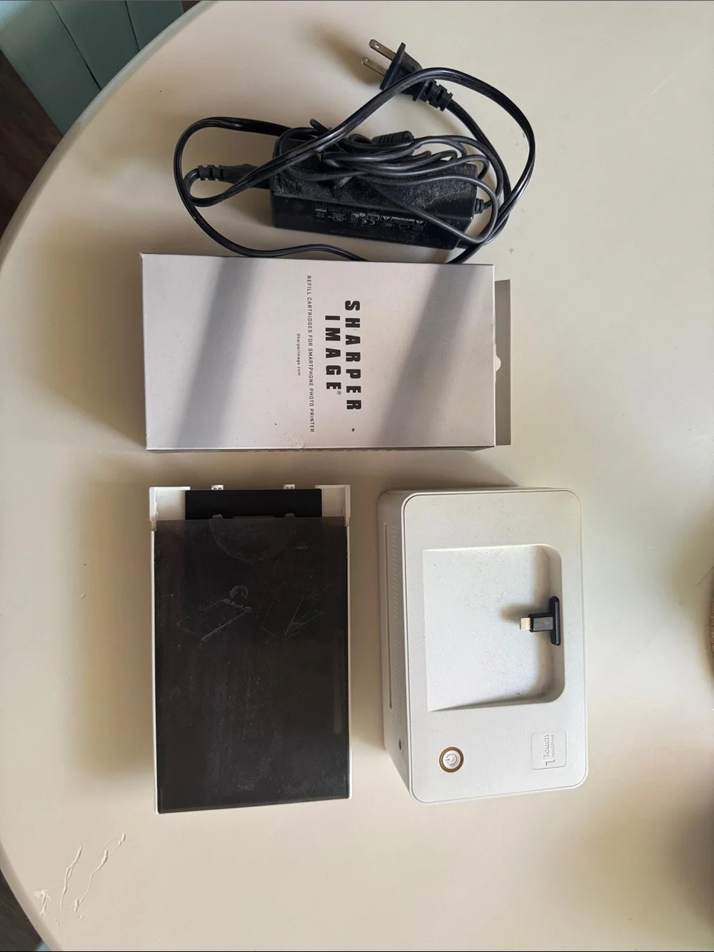 Sharper Image White and Black Photo Printer